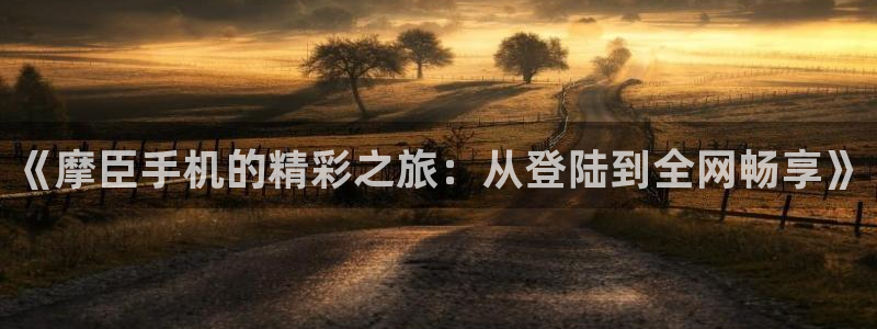 摩登7链接：《摩臣手机的精彩之旅：从登陆到全网畅享》