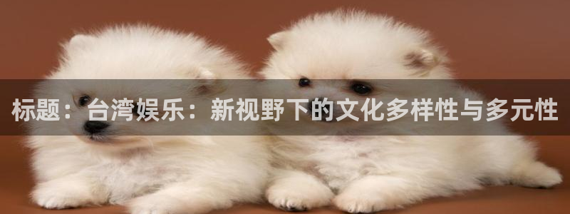 摩登7下载二维码：标题：台湾娱乐：新视野下的文化多样性与多元性