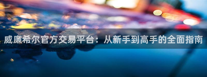 摩登7注册网页版：威廉希尔官方交易平台：从新手到高手的全面指南